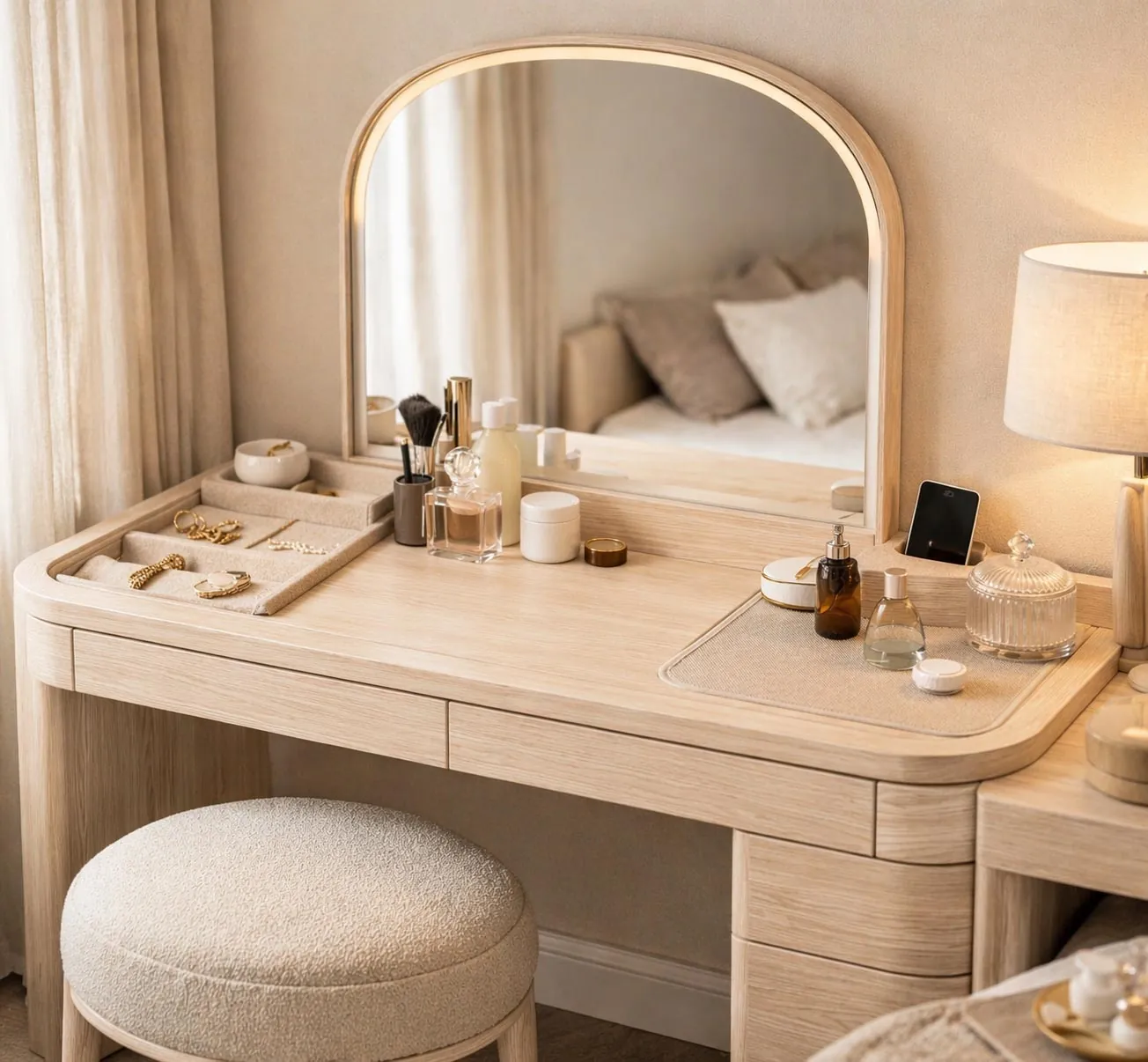 The Ritual Dressing Table, with considered storage and surfaces